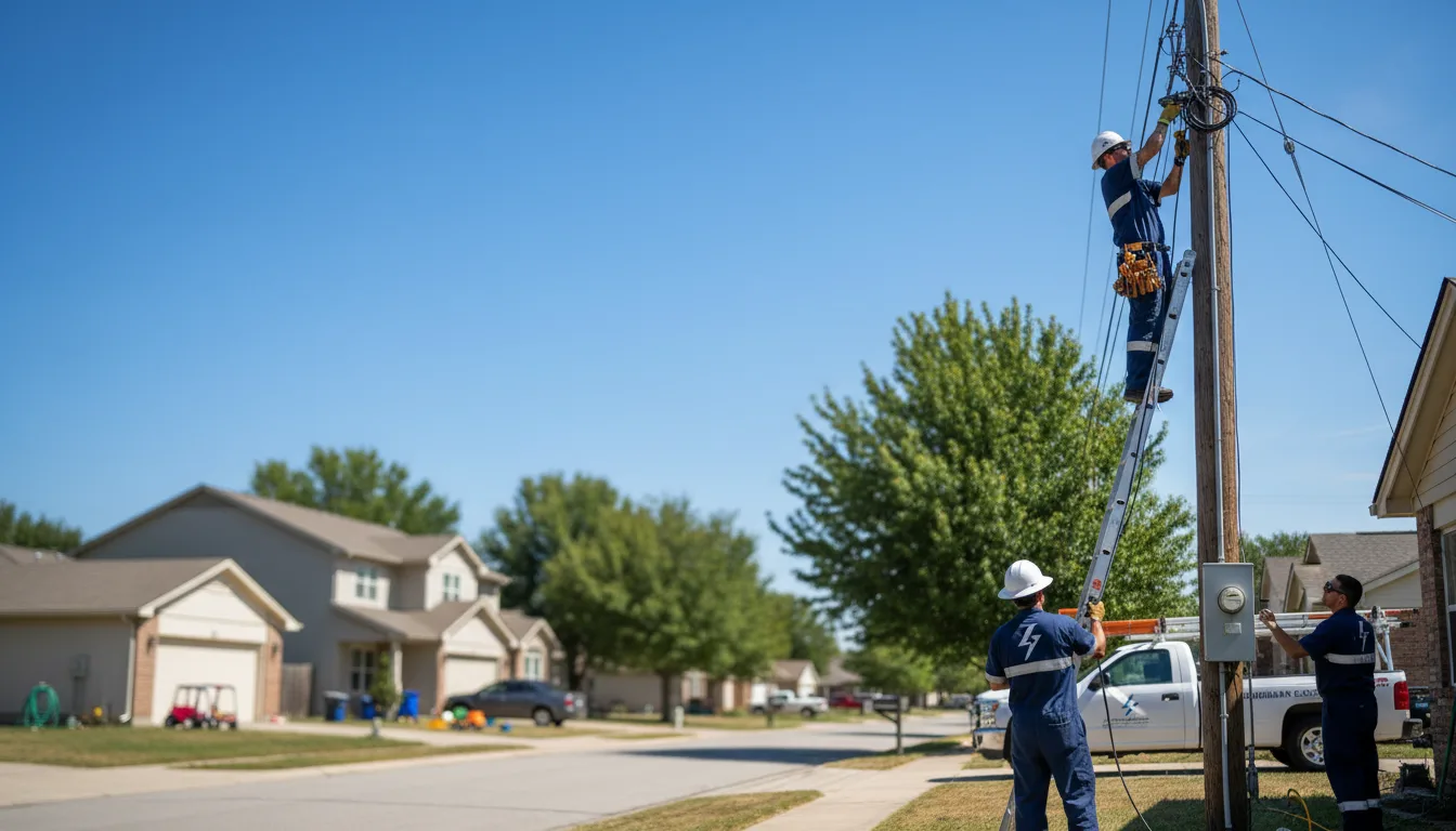 Residential electrician providing installation services in Spring Branch, TX